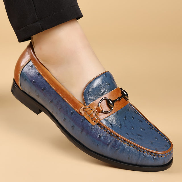 LuxLeather Elegant Genuine Leather Slip On Loafers