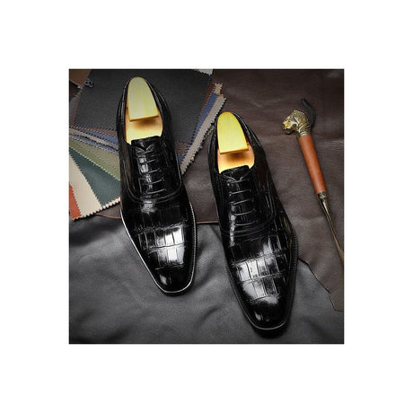 Vintage CrocLuxe Oxford Dress Shoes