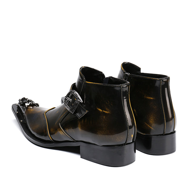 FancyLeather Exotic Ankle Boots