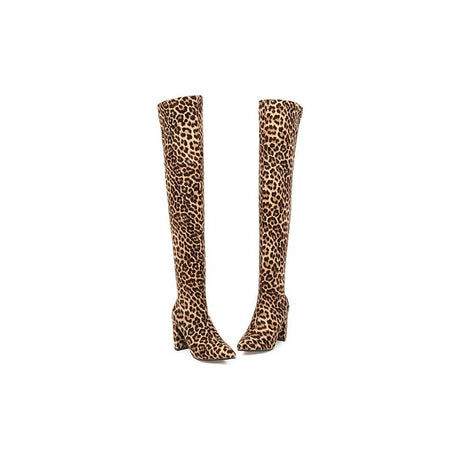 LeopardLux Exotic Pointed Toe Party Boots