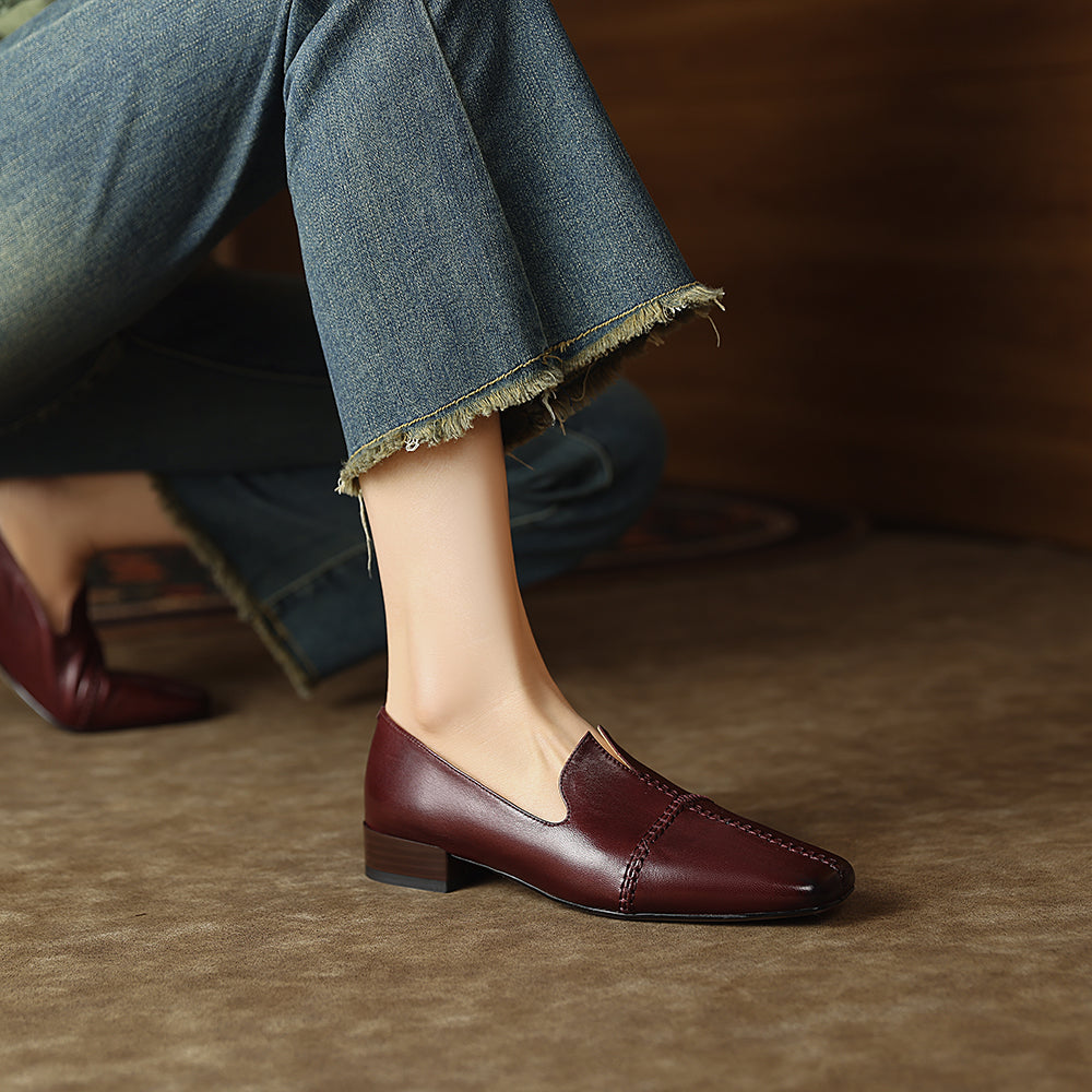 Sophisticated Cow Leather Women Loafers