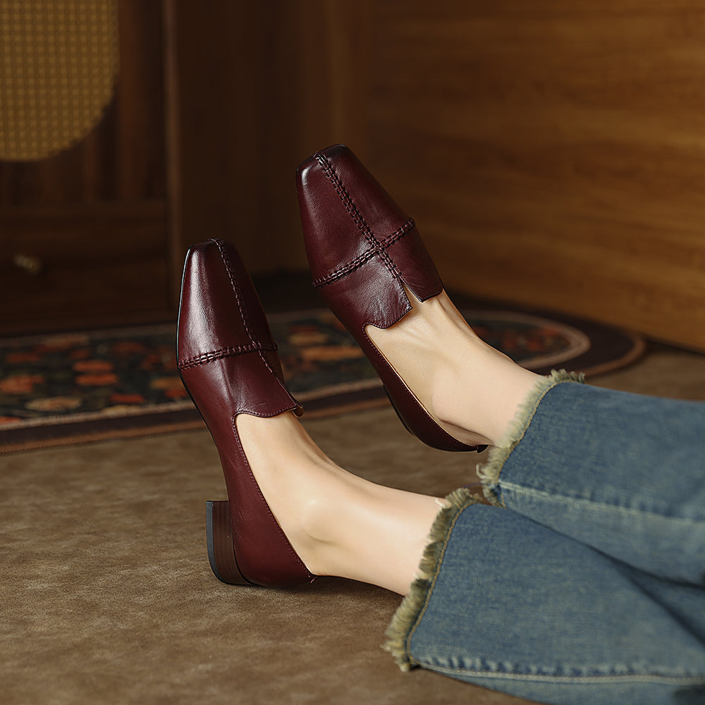 Sophisticated Cow Leather Women Loafers