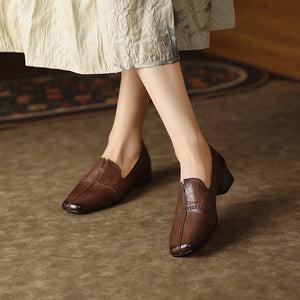 Sophisticated Cow Leather Women Loafers