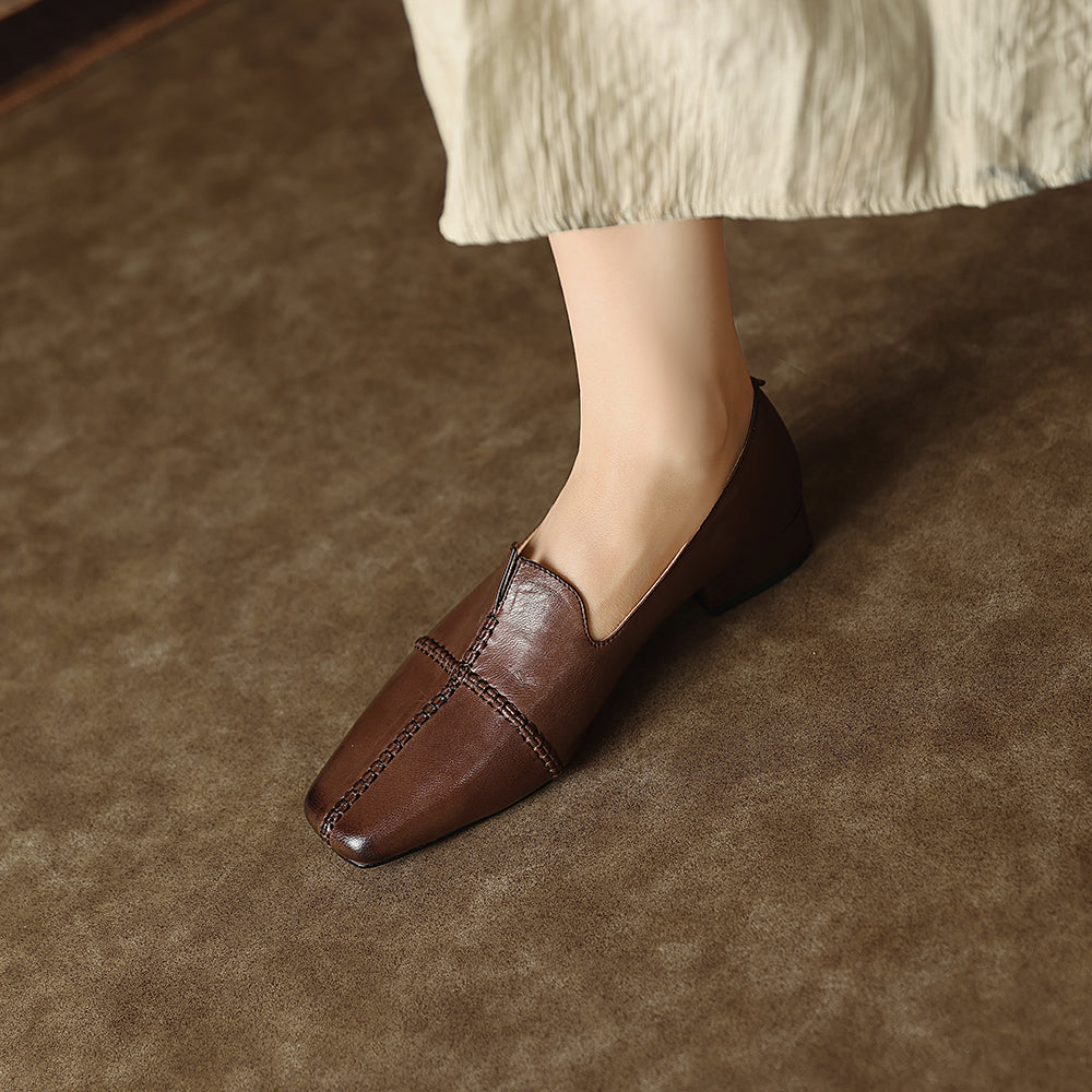 Sophisticated Cow Leather Women Loafers