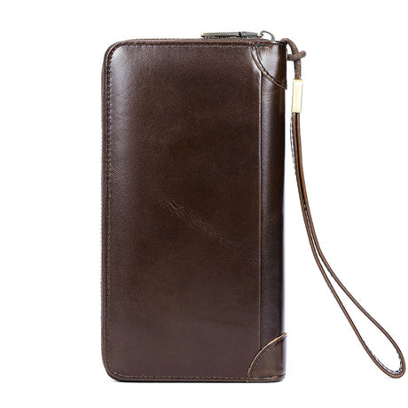 ChicLeather Zipper Long Wallet