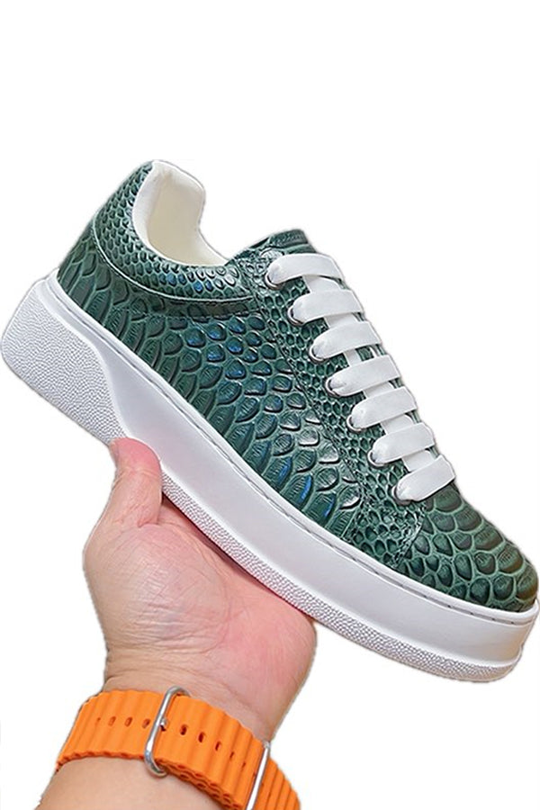 Vault Low-Top – Croc Green BLUE
