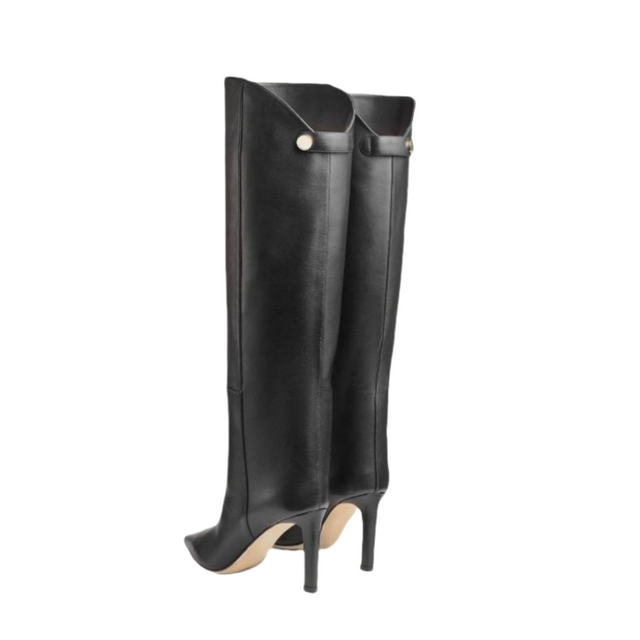 LuxeLeather High Heel Long Boots