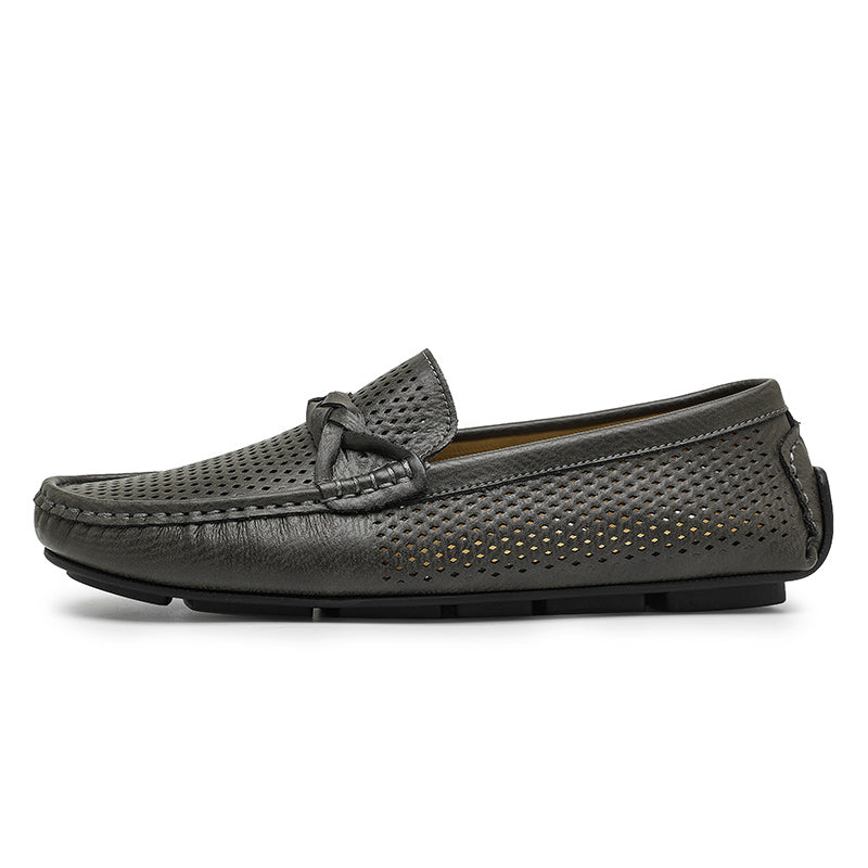 AlliLux Leather Slip-On Loafers