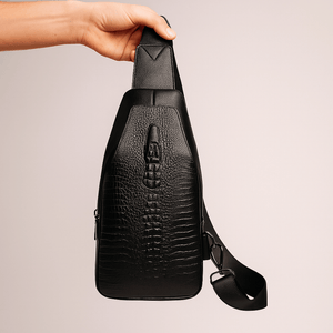 Veltique Croc Messenger Bag