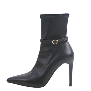 Luxury Thin Heel Zipper Cowboy Ankle Boots