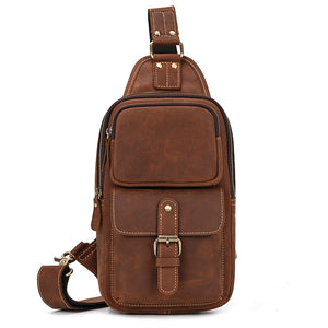 Elegant Genuine Leather Chest Bag