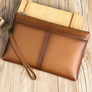 CowLuxe Stylish Leather Men's Organizer Bag