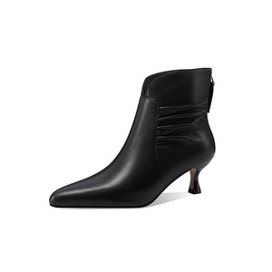 Chic Pointed Toe Zip High Heel Boots