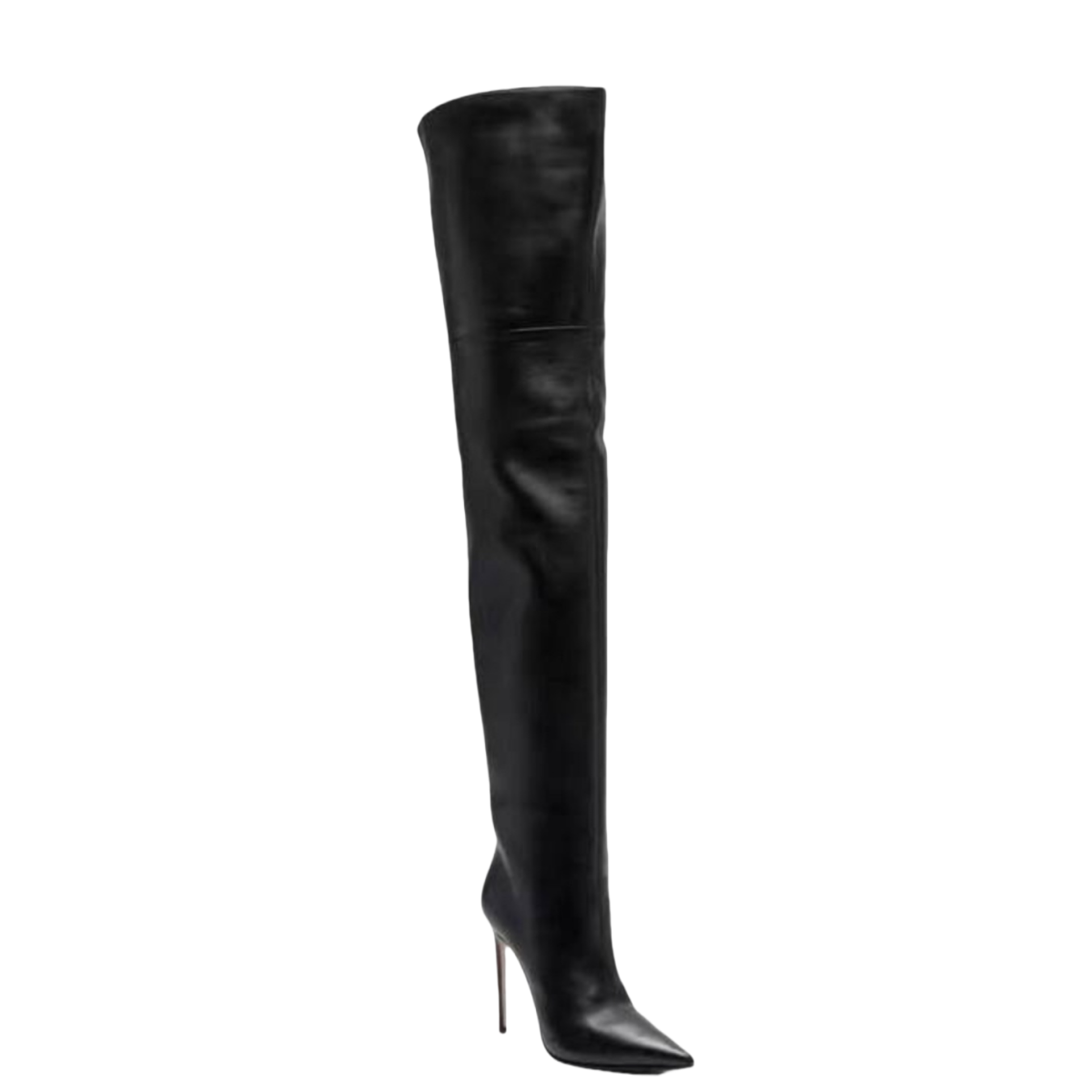 LuxeLeather Pointed Toe High Heel Long Boots