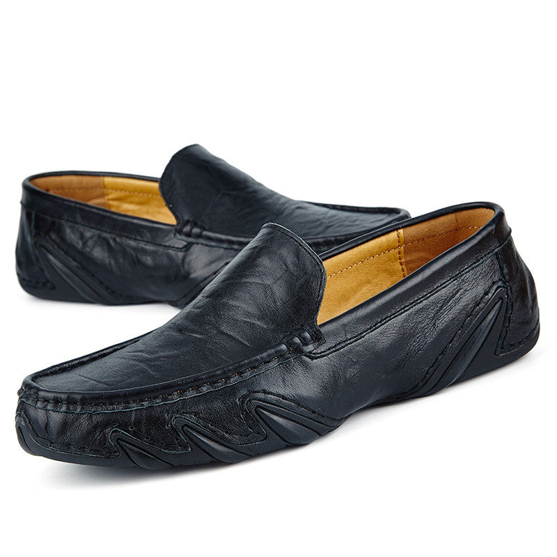 Chic Handmade Leather Slip On Loafers