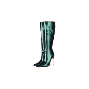 Luxeexo Pointed Toe High Heel Long Boots - FINAL SALE