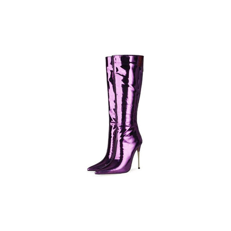 LuxeExo Pointed Toe High Heel Long Boots