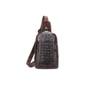 Luxury Crocleather Crocodile Pattern Messenger Bag - FINAL SALE