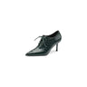 Luxeleather Exotic Embossed Chic Low Med Heels - FINAL SALE