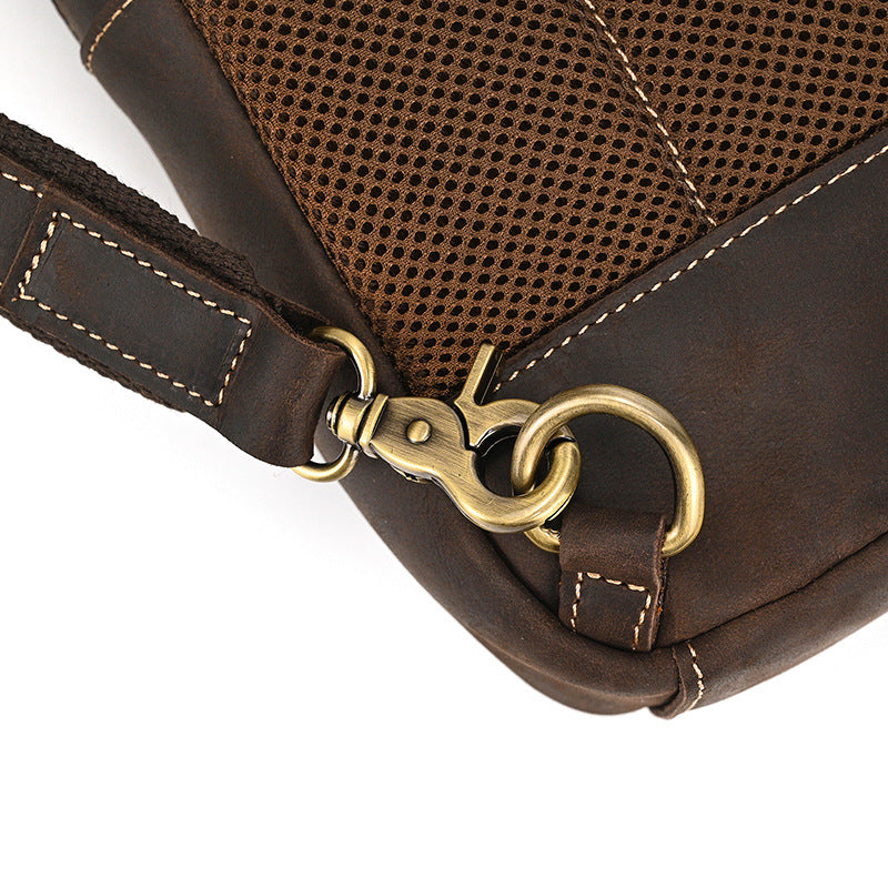 Elegant Genuine Leather Chest Bag