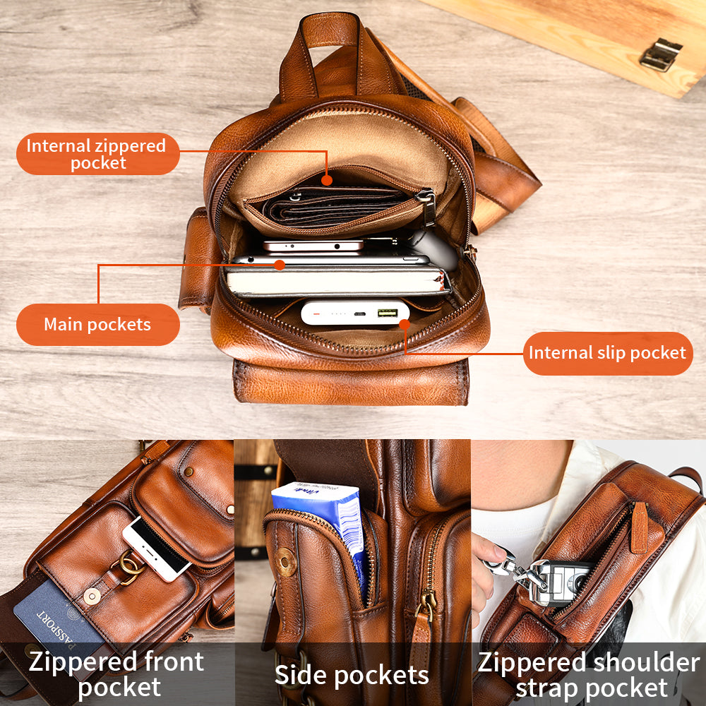 CrocoLux Zipper Softback Fashionable Backpack