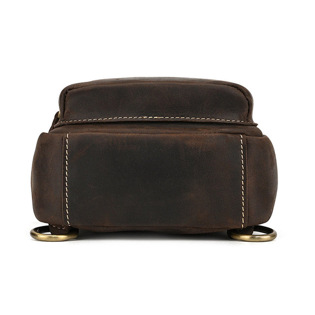 Elegant Genuine Leather Chest Bag