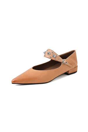 Chic Mary Janes Pointed Toe Strap Shoes