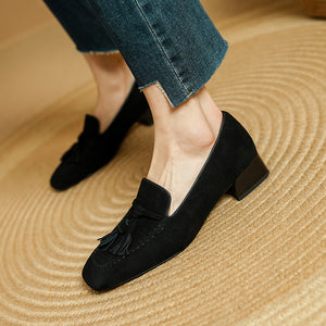 Luxury Cow Suede Leather Slip-on Loafers