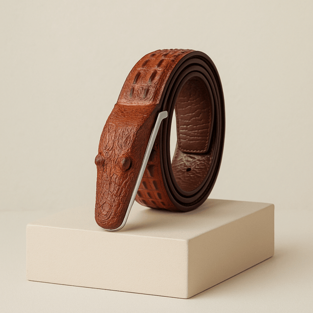 Luxo Exotic Croc Belt