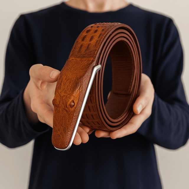 Luxo Exotic Croc Belt