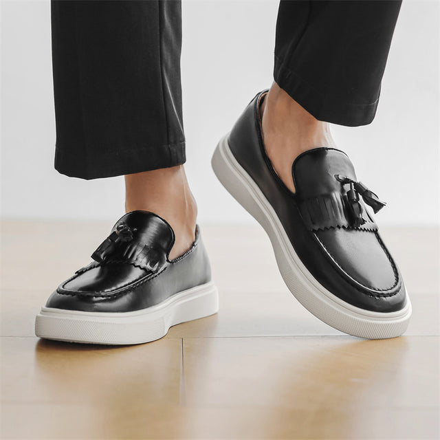 Luxury Croco Tassel Penny Loafers