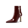 Chic Pointed Toe Zip High Heel Boots