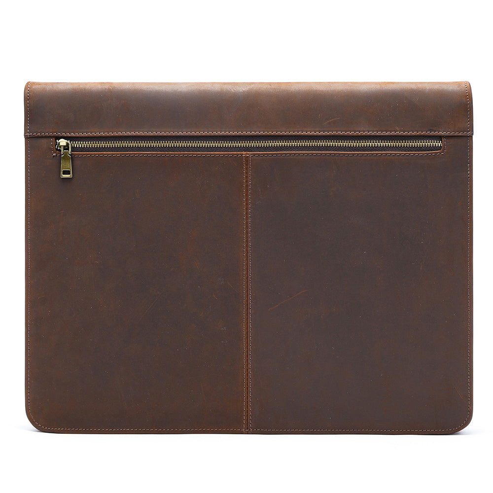 CowLuxe Stylish Leather Men's Ipad Bag