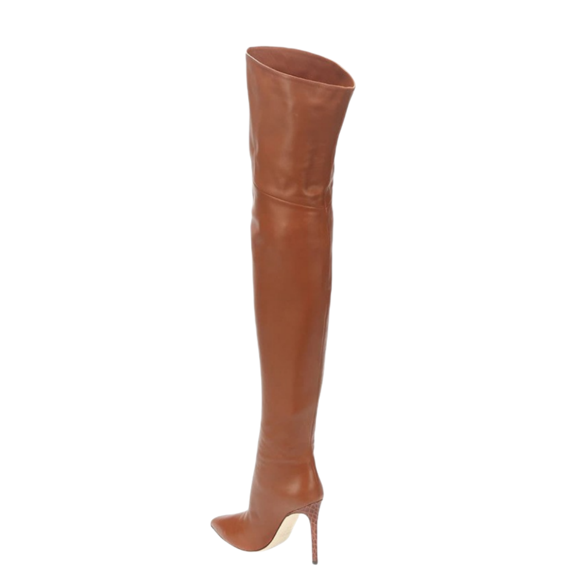 LuxeLeather Pointed Toe High Heel Long Boots