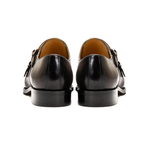 CrocoChic Genuine Leather Monkstrap Dress Shoes