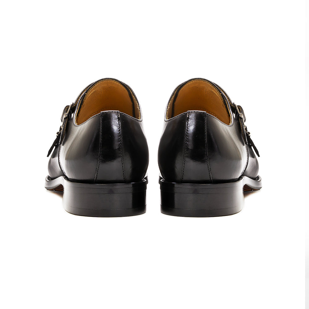 CrocoChic Genuine Leather Monkstrap Dress Shoes