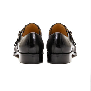 CrocoChic Genuine Leather Monkstrap Dress Shoes