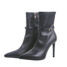 Luxury Thin Heel Zipper Cowboy Ankle Boots