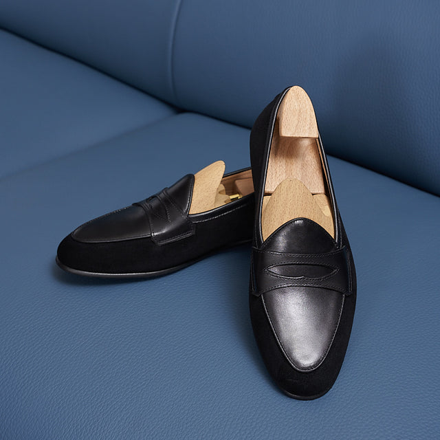 ModishLux Leather Chic Slip-Ons Loafers