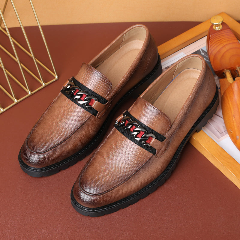 LuxeLeather Wedding Derby Loafers