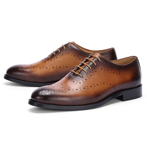 AlliElegance Luxe Brogue Oxford Dress Shoes