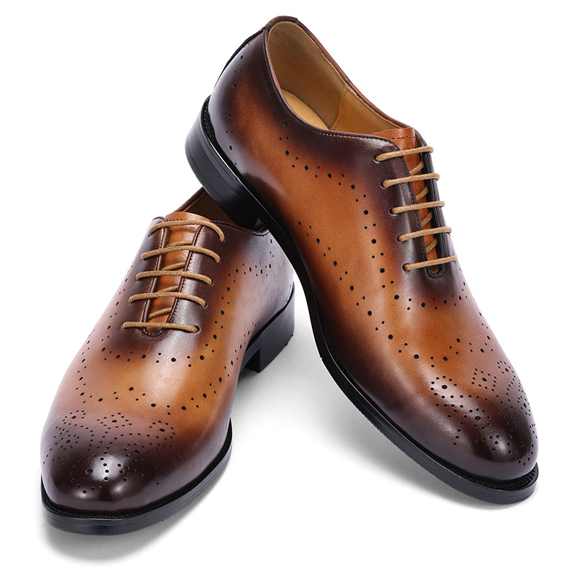 AlliElegance Luxe Brogue Oxford Dress Shoes