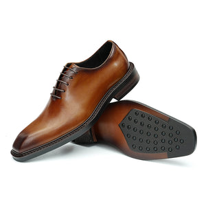 LuxeLace Leather Elegant Derby Shoes