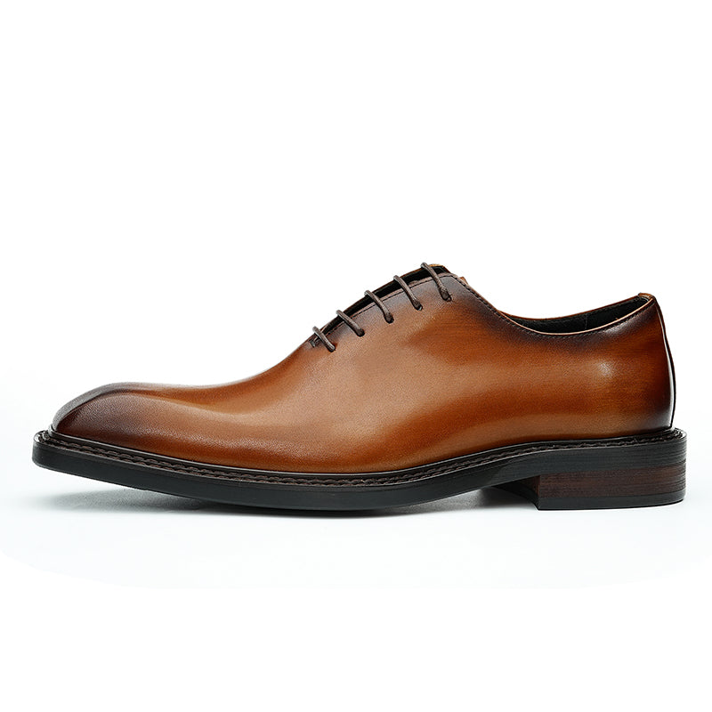 LuxeLace Leather Elegant Derby Shoes