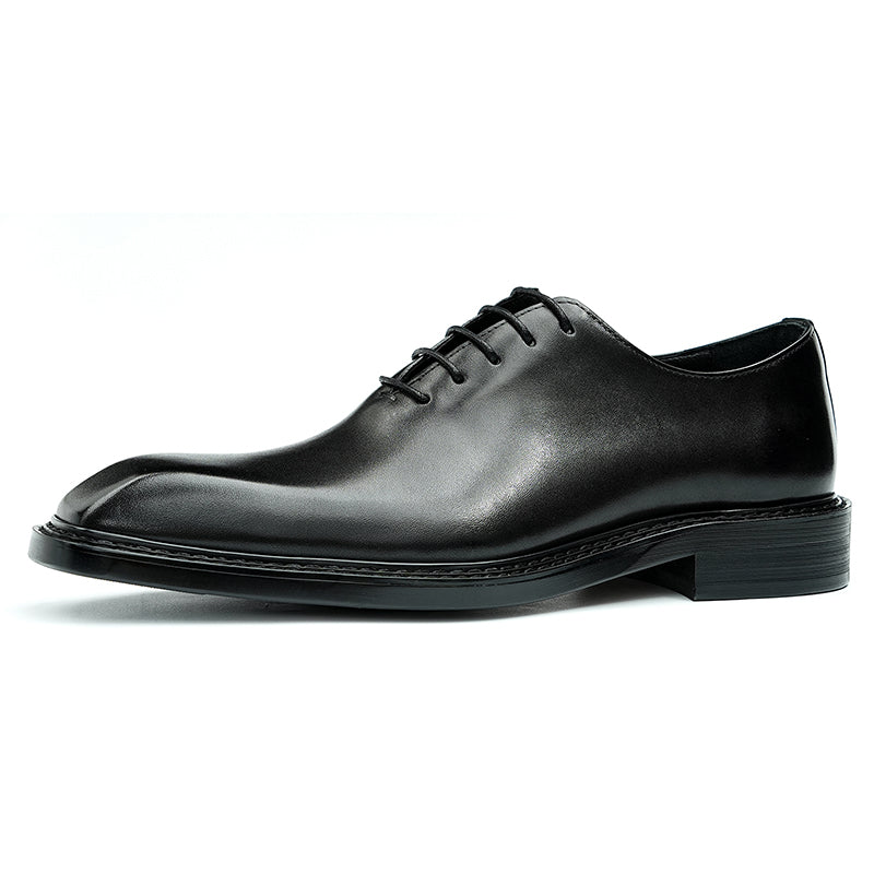 LuxeLace Leather Elegant Derby Shoes