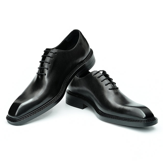 LuxeLace Leather Elegant Derby Shoes