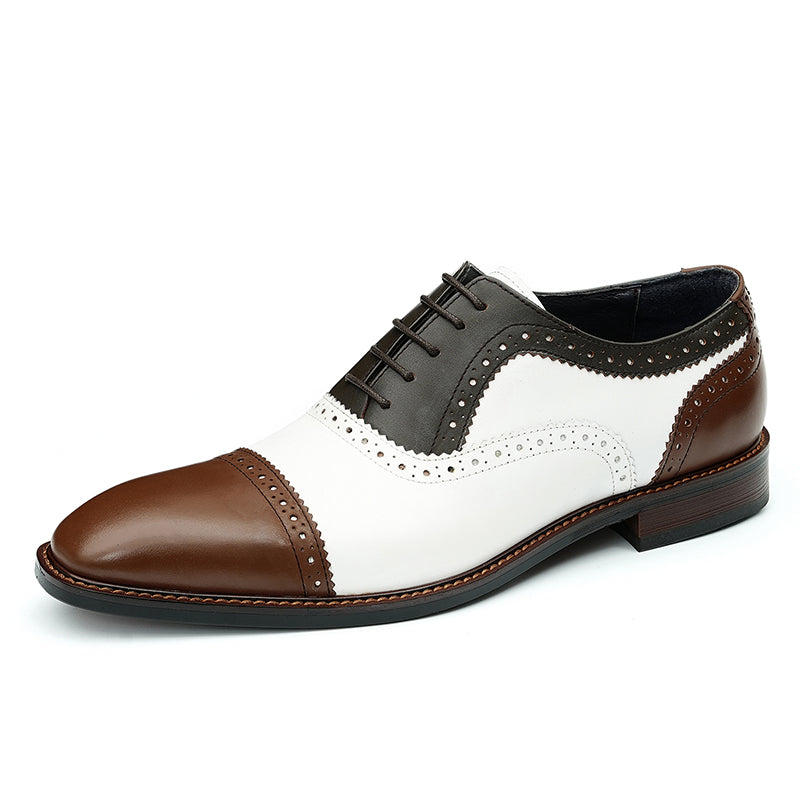 Elegant Carved British Leather Formal Shoes