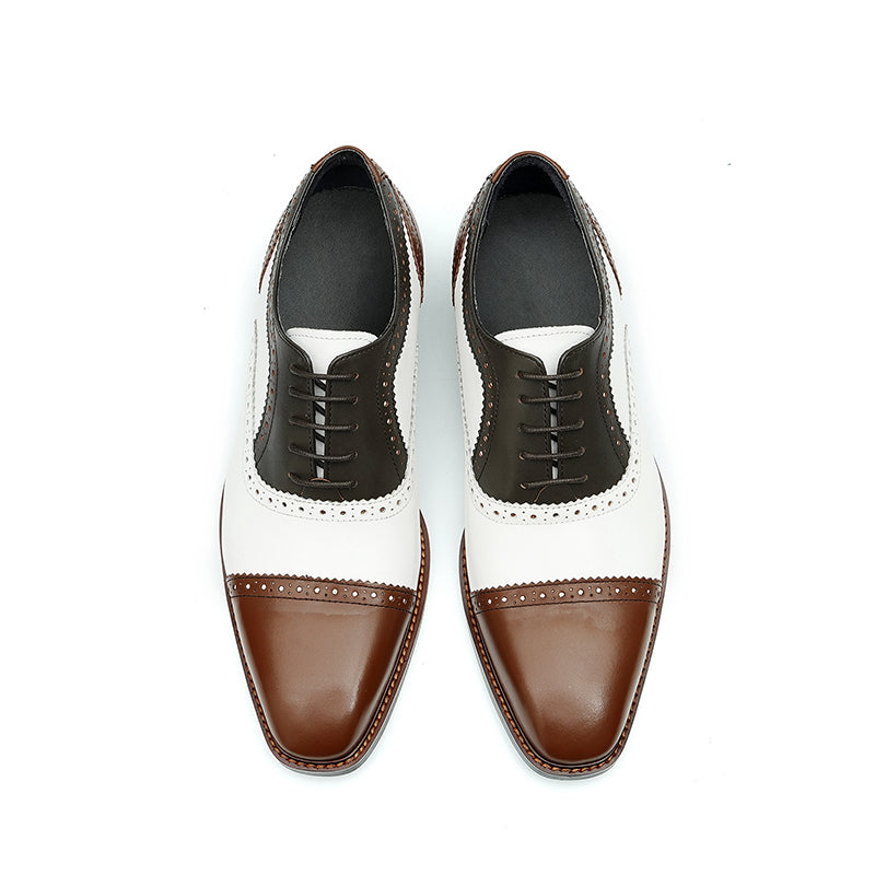 Elegant Carved British Leather Formal Shoes