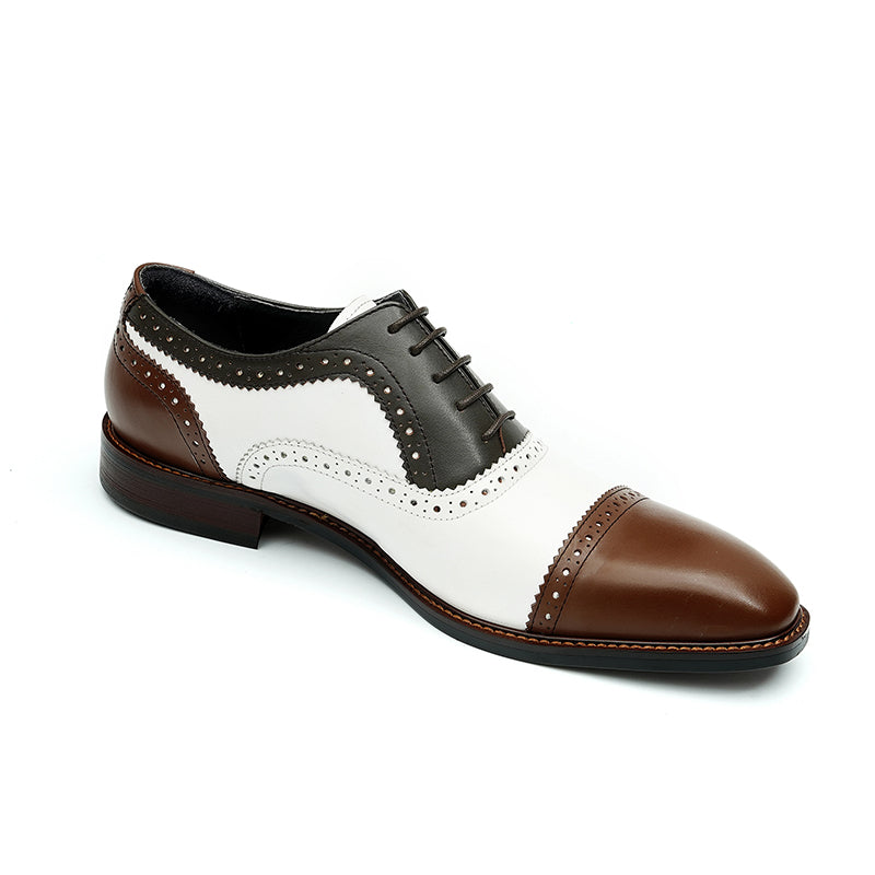 Elegant Carved British Leather Formal Shoes