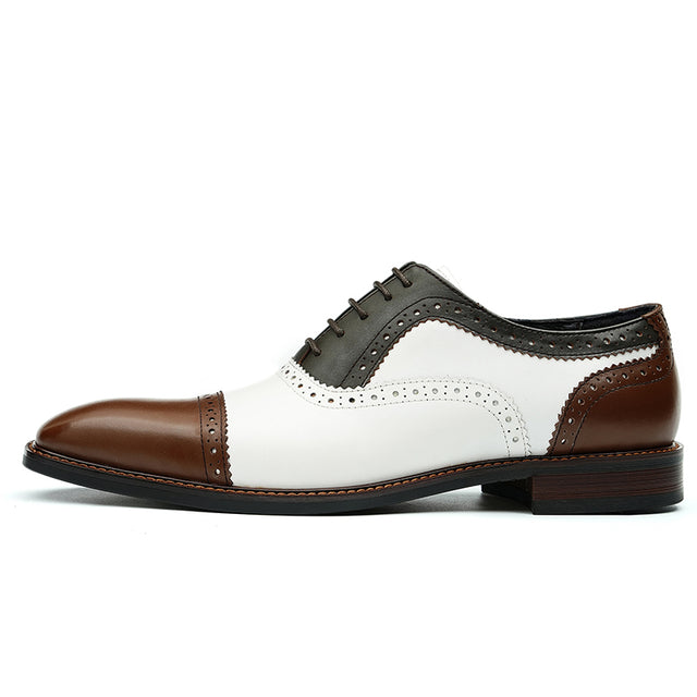 Elegant Carved British Leather Formal Shoes